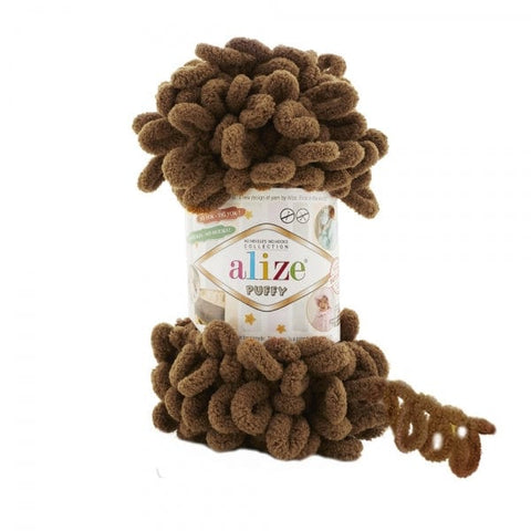 Alize Yarn 321 Alize Puffy Yarn – Super Soft, Chunky Loop Yarn for Hand Knitting