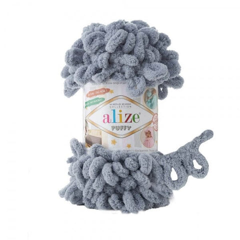 Alize Yarn 428 Alize Puffy Yarn – Super Soft, Chunky Loop Yarn for Hand Knitting