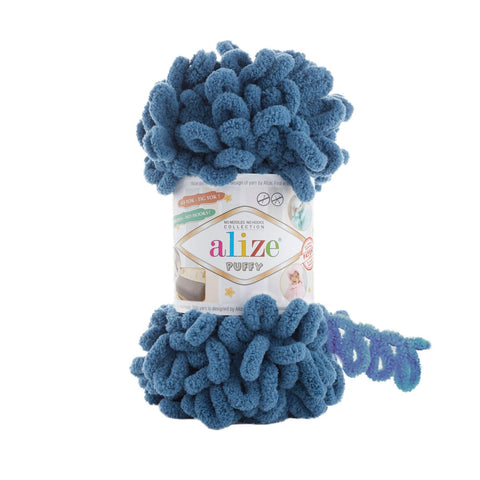 Alize Yarn 637 Alize Puffy Yarn – Super Soft, Chunky Loop Yarn for Hand Knitting