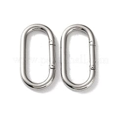 Balzar Crafts Store 304 Stainless Steel Spring Gate Clasps, Oval