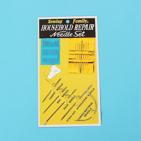 BeadsBalzar Beads & Crafts 25Pcs Steel Heavy Duty Hand Sewing Needles Set, Bent & Staight Needle