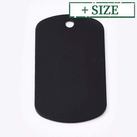 BeadsBalzar Beads & Crafts Aluminum Pendants – Blank Rectangle Tags (29mm x 50mm x 1mm) for Engraving & DIY
