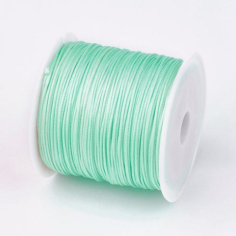 BeadsBalzar Beads & Crafts AQUAMARINE (NT7060-24) (NT7060-X) Nylon Thread, Creamy White/Lt.yellow 0.8mm (45m/roll)