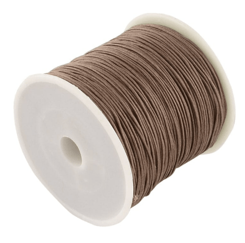 BeadsBalzar Beads & Crafts CAMEL (NC5164G) (NC5164-X) Braided Nylon Thread Nylon String, 0.8mm (+/-90METS)