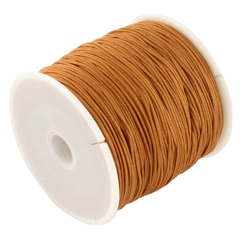 BeadsBalzar Beads & Crafts CHOCOLATE (NC5164H) (NC5164-X) Braided Nylon Thread Nylon String, 0.8mm (+/-90METS)