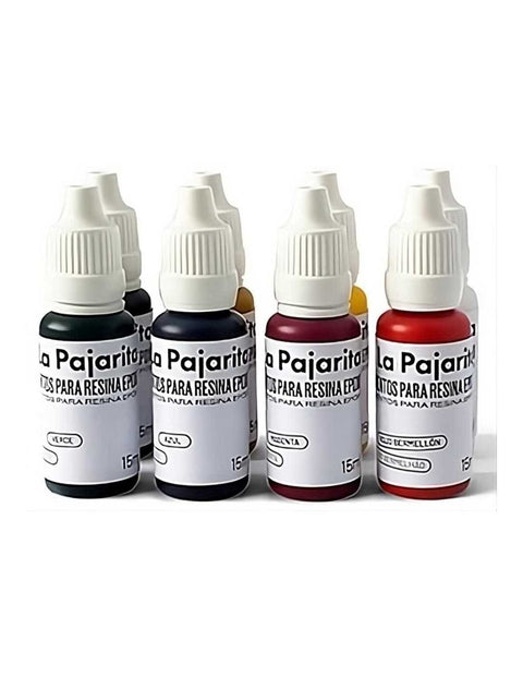 BeadsBalzar Beads & Crafts La Pajarita Epoxy Resin Pigments Kit – Vibrant Colors for Resin Art