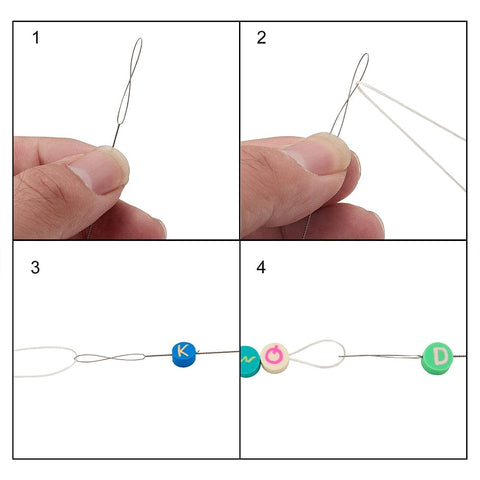 BeadsBalzar Beads & Crafts (NE9101) Stainless Steel Long Straight Sewing Embroidery Needles (1 SET)
