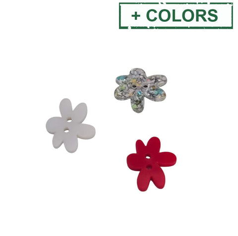 BeadsBalzar Beads & Crafts Plexi slider Button Style Daisy for March & other Bracelets
