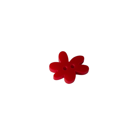 BeadsBalzar Beads & Crafts RED Plexi slider Button Style Daisy for March & other Bracelets