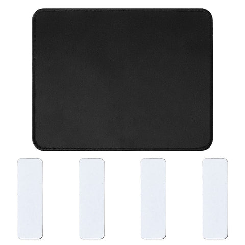 BeadsBalzar Beads & Crafts Rubber Slide-proof Mat, Sewing Machine Foot Pedal Pad Stay, with Magic Tapes, Rectangle, Black 300x250mm