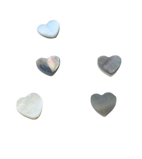 BeadsBalzar Beads & Crafts (SH8869-11A) Natural Black Lip Shell Beads Strands, Heart, 15x15.5x3mm (5 PCS)