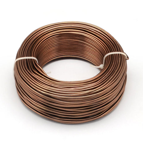 BeadsBalzar Beads & Crafts SIENNA Aluminum Wire, Flexible Craft Wire, 1.5mm (15 Gauge); 100m/500g