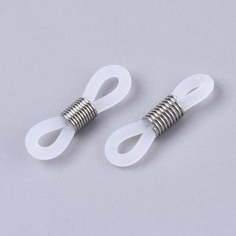 BeadsBalzar Beads & Crafts STAINLESS STEEL (EG1340-S) (EG1340-X) Eyeglass Holders, with 304 Stainless Steel , Golden, 20x5mm (10 PCS)