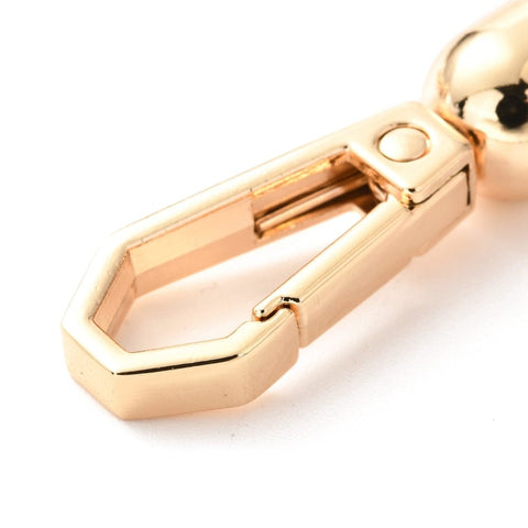 BeadsBalzar Beads & Crafts Zinc Alloy DIY Bags Clasps, with Screw, for Webbing, Strapping Bags Accessories, Light Gold