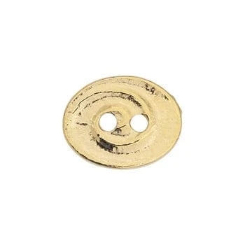 BeadsBalzar Craft Store 24KT GOLD PLATED Pewter Swirl Buttons – Decorative 2mm Hole Buttons for Jewelry & Crafts