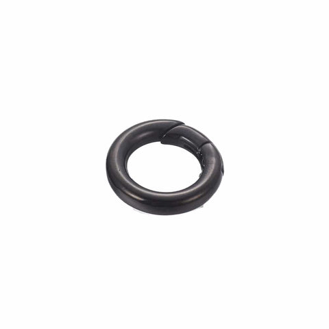 BeadsBalzar Craft Store 304 Stainless Steel Spring Gate Rings, O Rings, Gunmetal, 18x3.3mm (Inner Diameter: 11mm)