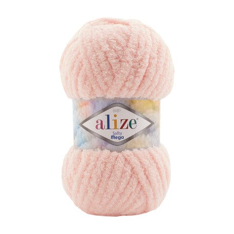 BeadsBalzar Craft Store 340 Alize Baby Softy Mega Yarn – Ultra-Soft Super Bulky Chenille for Cozy Creations