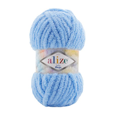 BeadsBalzar Craft Store 40 Alize Baby Softy Mega Yarn – Ultra-Soft Super Bulky Chenille for Cozy Creations
