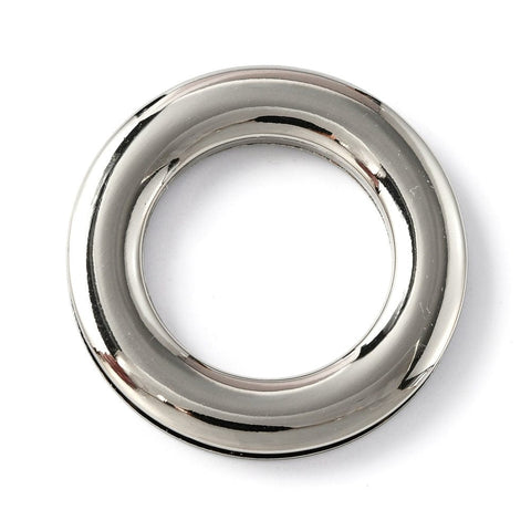 BeadsBalzar Craft Store Alloy Eyelet Grommets for Bag, Screw-in Style, Round Ring, Bag Loop Handle Connector Rings, Purse Accessories, Platinum