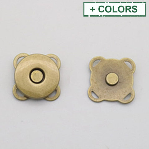 BeadsBalzar Craft Store Alloy Magnetic Buttons Snap Magnet Fastener, Flower, for Cloth & Purse Makings