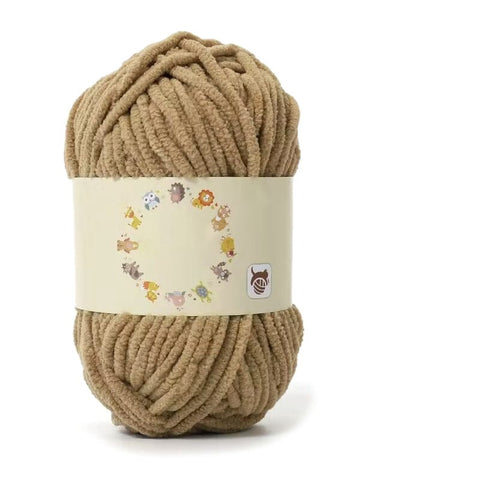 BeadsBalzar Craft Store CAMEL Soft Crocheting Yarn – Thick Knitting Yarn for Scarf, Bag, Cushion Making 0.5-1mm