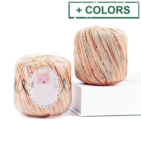 BeadsBalzar Craft Store Cotton Segment Dyed Yarn – For Weaving, Knitting & Crochet