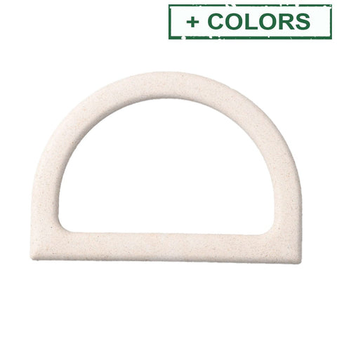 BeadsBalzar Craft Store D Shaped Plastic Imitation Wood Bag Handles, for Bag Replacement Accessories