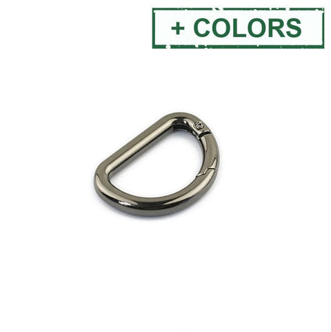 BeadsBalzar Craft Store D-Shaped Zinc Alloy Spring Gate Rings – 16x26mm Inner Diameter, Bag & Purse Accessories