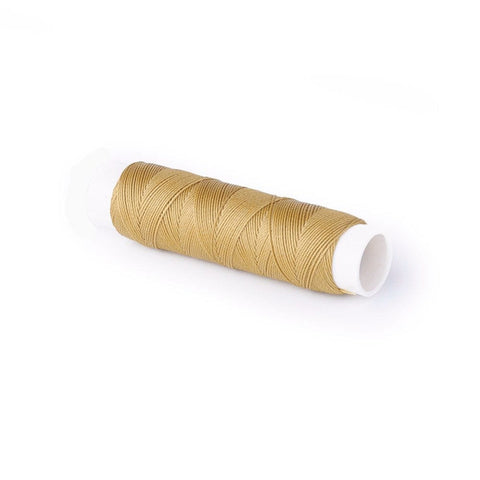 BeadsBalzar Craft Store DARK KHAKI Round Waxed Polyester Twisted Cord 0.35mm, Micro Macrame Cord, for Leather Projects, Bookbinding