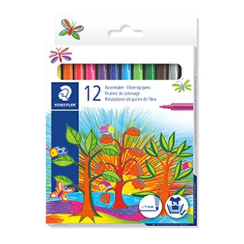 BeadsBalzar Craft Store Fibre-tip Pens 12pcs Cardbox