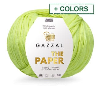 BeadsBalzar Craft Store Gazzal The Paper Yarn – Eco-Friendly Raffia-Style Yarn for Bags, Hats & Decor