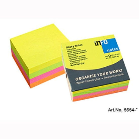 BeadsBalzar Craft Store Info-Notes 75x75mm – 320 Sheets | Sticky Notes for Office, School & Home