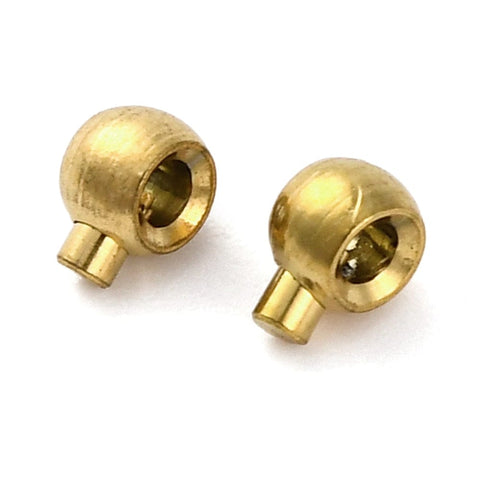 BeadsBalzar Craft Store ION GOLD PLATED Ion Plated 304 Stainless Steel Crimp Beads, Round, Platinum Size: about 3.5x4.5mm