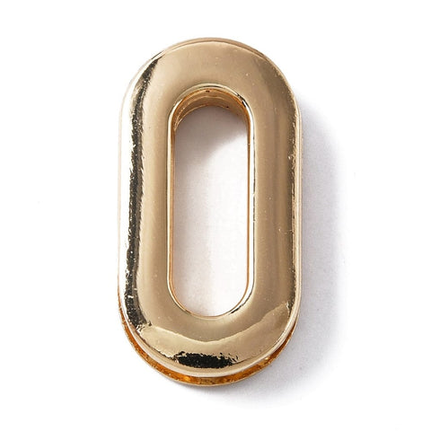 BeadsBalzar Craft Store LIGHT GOLD Alloy Eyelet Grommets for Bags – Screw-in Oval Handle Connector Rings, Purse Accessories, 29x15.5x5mm
