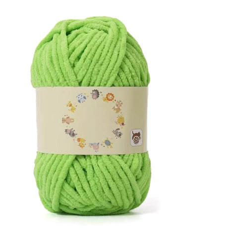 BeadsBalzar Craft Store LIME Soft Crocheting Yarn – Thick Knitting Yarn for Scarf, Bag, Cushion Making 0.5-1mm