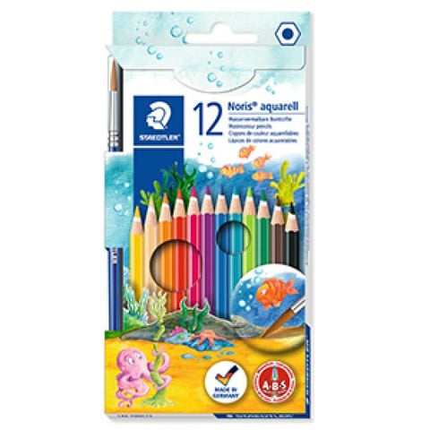 BeadsBalzar Craft Store Noris Club Aquarell Coloured Pencils – 12pcs Set – Watercolour Effects Made Easy