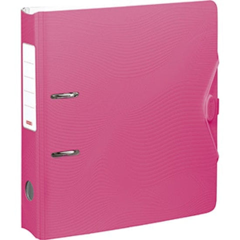 BeadsBalzar Craft Store PINK Lever Arch File 7cm – Wave Design | Heavy-Duty A4 File