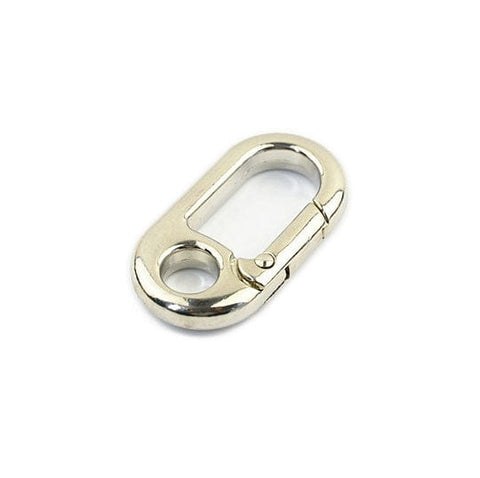 BeadsBalzar Craft Store PLATINUM Alloy Spring Gate Rings – Oval Shape