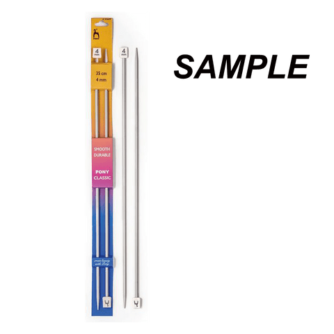 BeadsBalzar Craft Store Pony Long Knitting Needles – Smooth, Durable & Perfect for Larger Projects / choose size
