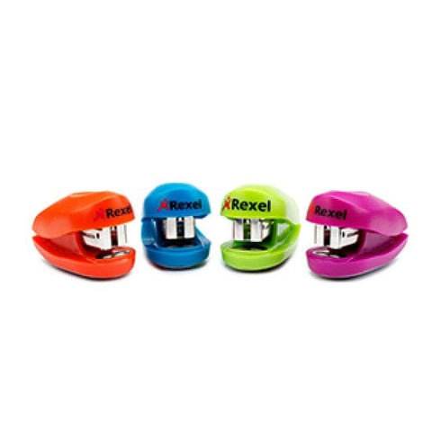 BeadsBalzar Craft Store Rexel Buddy Mini Stapler – Assorted Colors | Compact for Office & School
