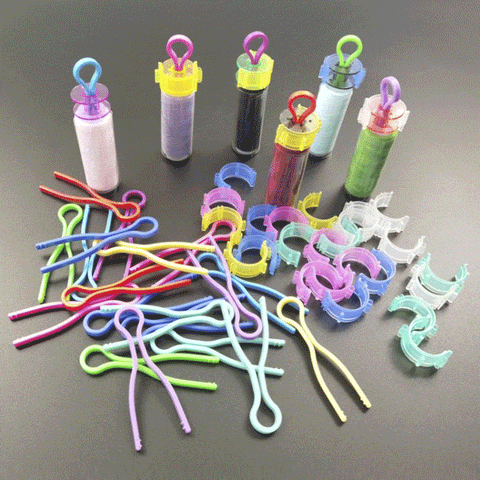 BeadsBalzar Craft Store Silicone & Plastic Bobbin Thread Holders, Thread Buddies Clips, Sewing Machine Accessories, for Thread Spool Organizing
