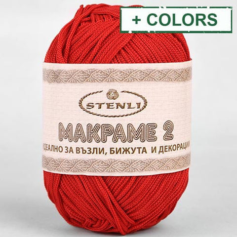 BeadsBalzar Craft Store Stenli Macrame Yarn 2mm – Fine Cord for Macrame, Crochet & DIY Crafts