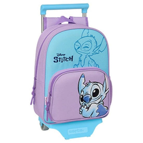 BeadsBalzar Craft Store "Stitch" Backpack Mod. 185 with Trolley 705 – Compact Wheeled Bag 26x34x11 cm