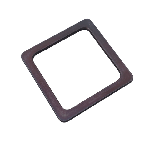 BeadsBalzar Craft Store Wooden Bag Handle, Square-Shaped, Chocolate Brown, 14x14cm