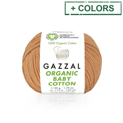 Gazzal Gazzal Organic Baby Cotton – Soft Yarn for Babies and Sensitive Skin