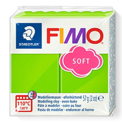 Staedtler APPLE GREEN Staedtler FIMO Soft 57g – Oven-Bake Polymer Clay for Crafting & Sculpting