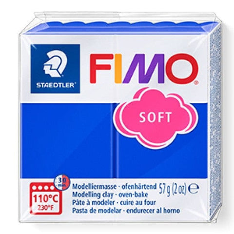 Staedtler BRILLIANT BLUE Staedtler FIMO Soft 57g – Oven-Bake Polymer Clay for Crafting & Sculpting