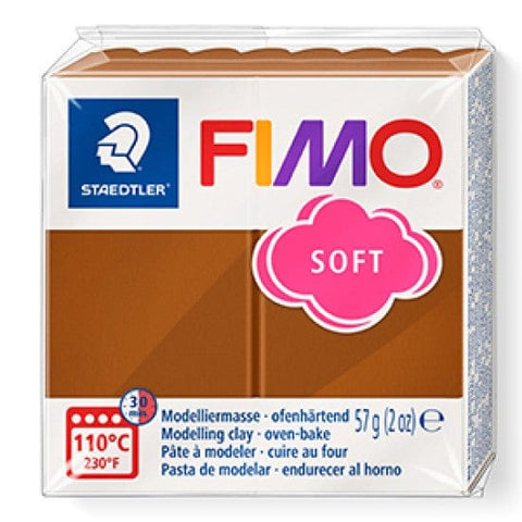 Staedtler CARAMEL Staedtler FIMO Soft 57g – Oven-Bake Polymer Clay for Crafting & Sculpting