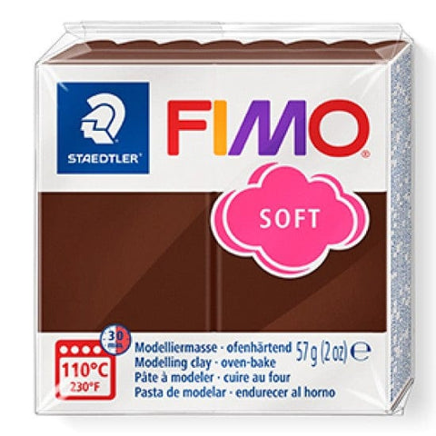 Staedtler CHOCOLATE Staedtler FIMO Soft 57g – Oven-Bake Polymer Clay for Crafting & Sculpting