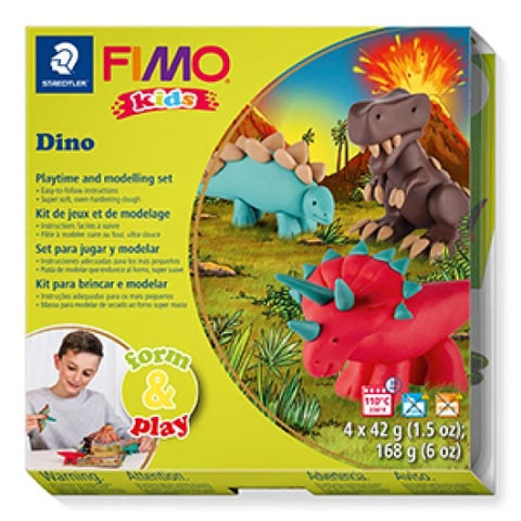 Staedtler DINOSAURS Set Modelling Clay FIMO Kids – Fun & Play| Creative DIY Kit